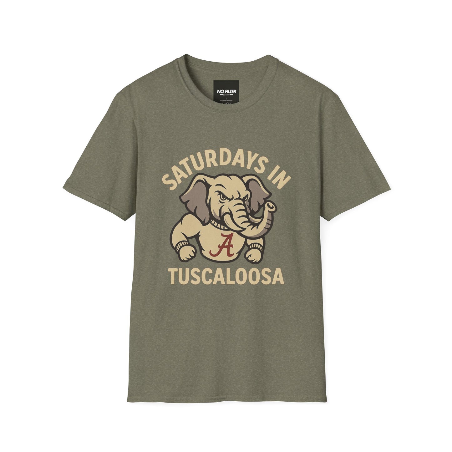 π Saturdays in Tuscaloosa T-Shirt β Crimson Tide Game Day Graphic Tee