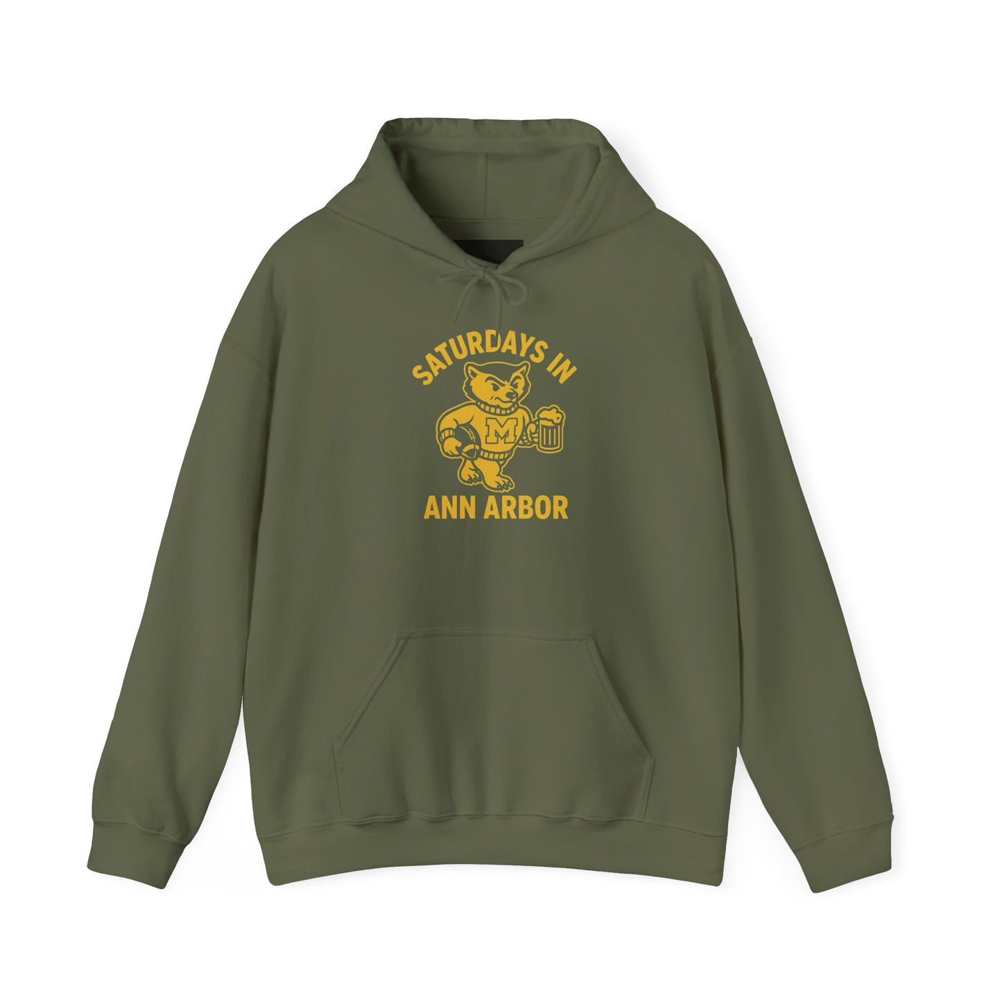 Saturdays in Ann Arbor Hoodie ā Vintage Wolverine Football Pullover