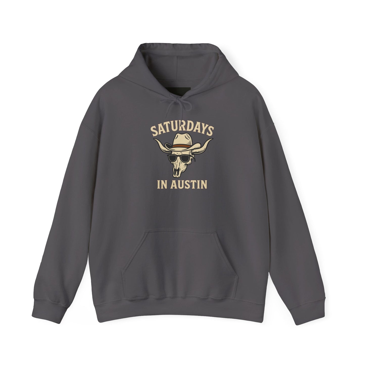Saturdays in Austin Hoodie – Vintage Cowboy Skull Pullover