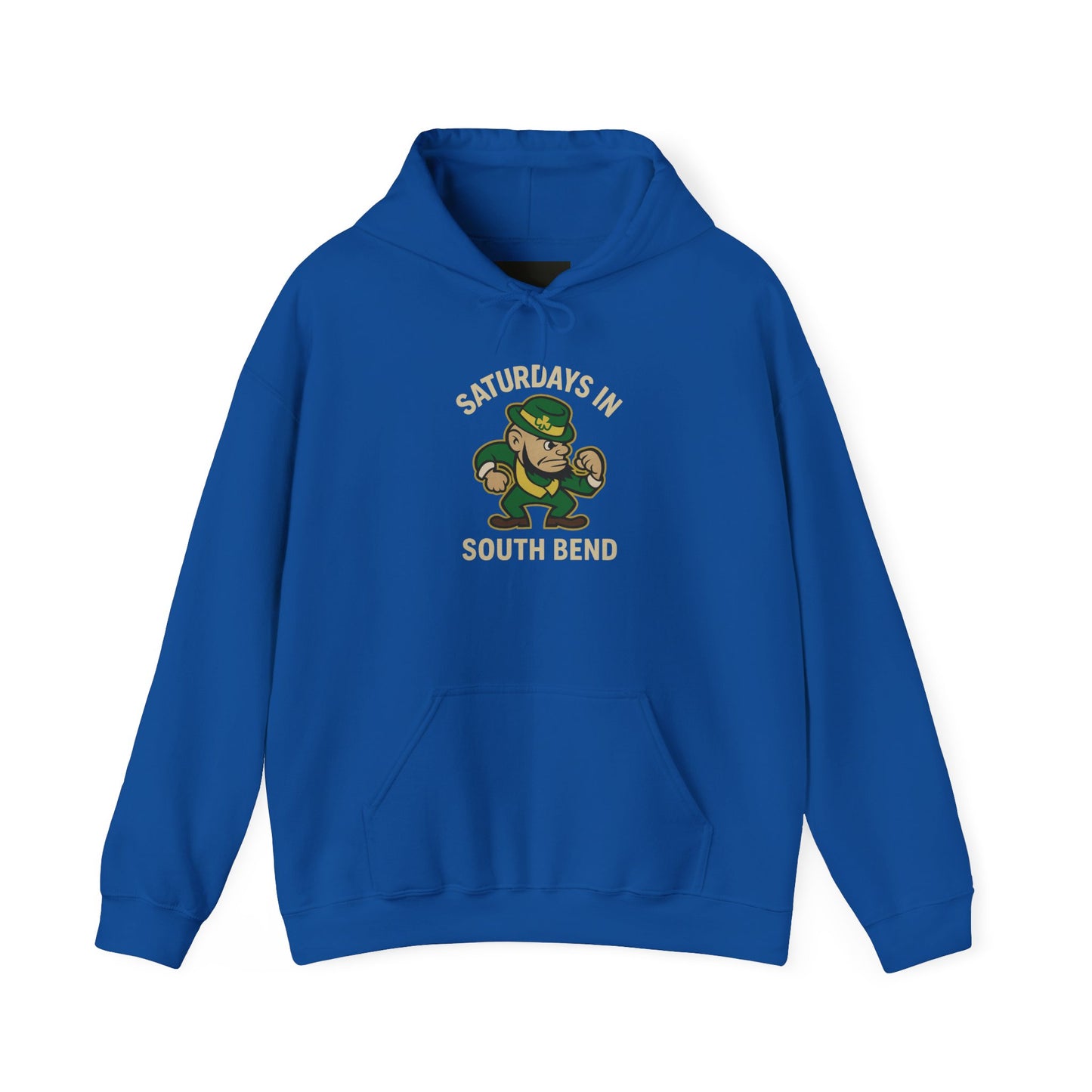 Saturdays in South Bend Hoodie β Retro Leprechaun Irish Football Pullover