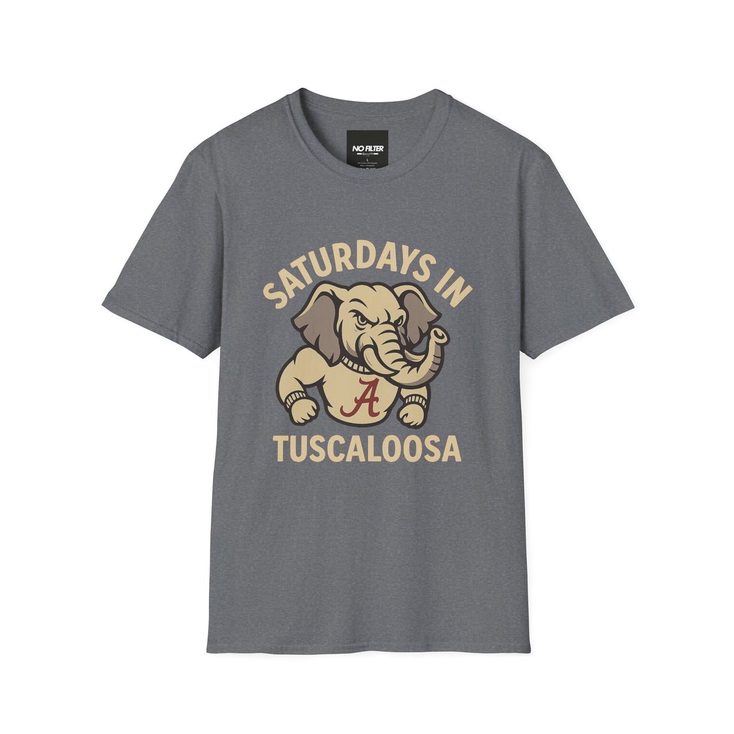 π Saturdays in Tuscaloosa T-Shirt β Crimson Tide Game Day Graphic Tee