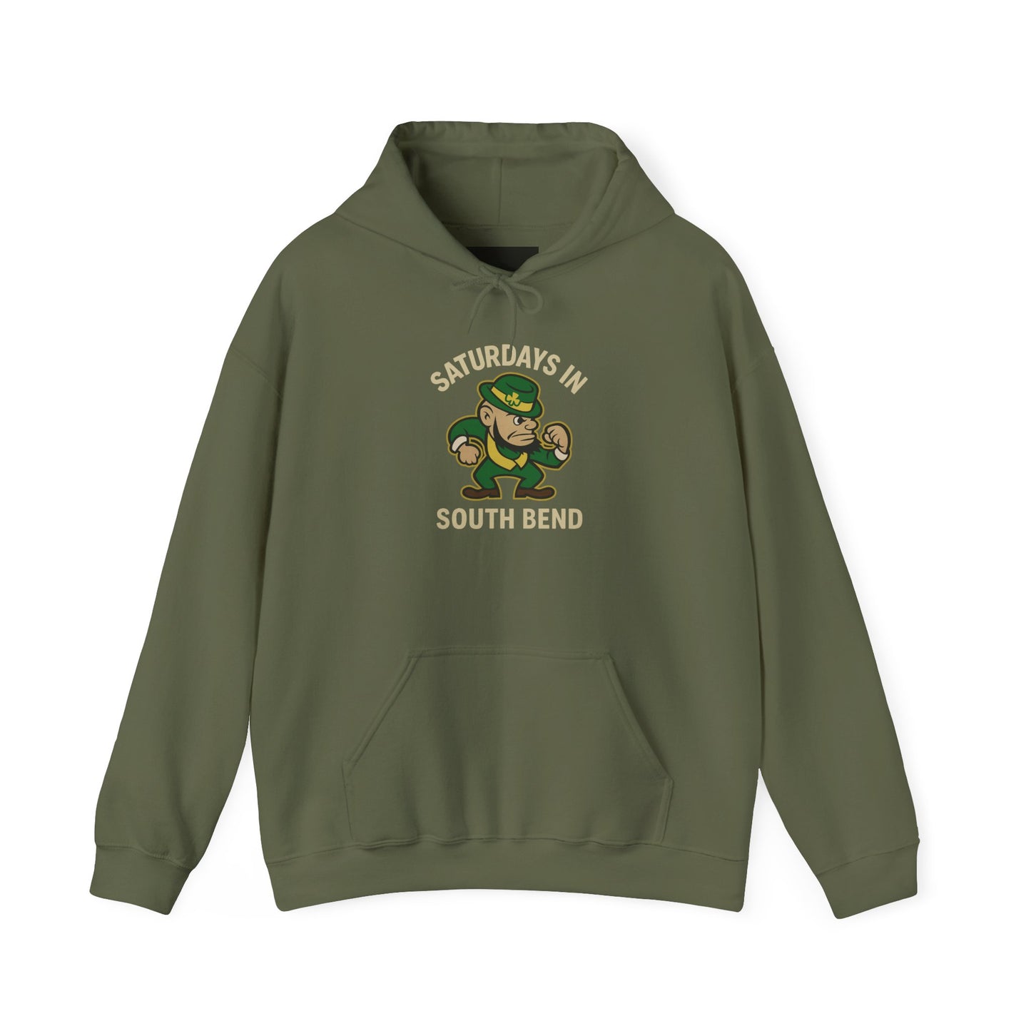 Saturdays in South Bend Hoodie β Retro Leprechaun Irish Football Pullover
