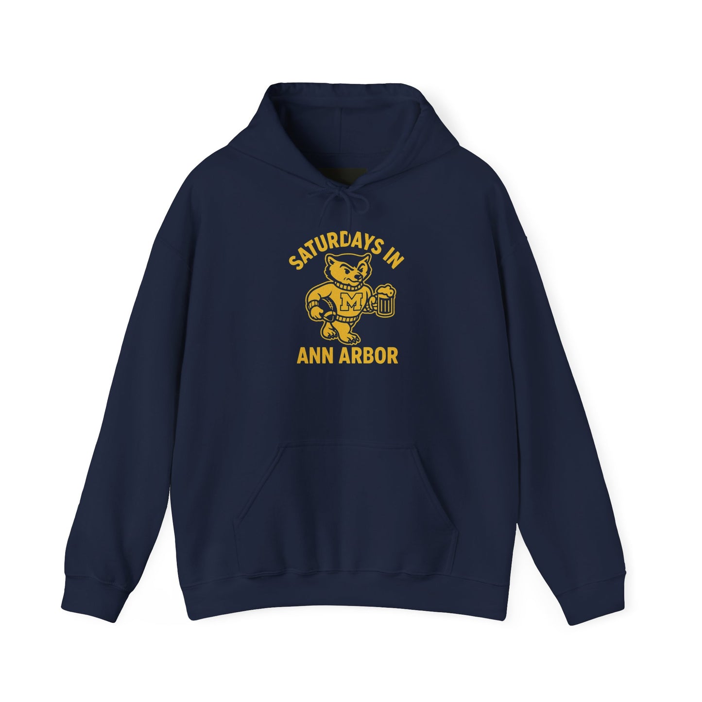 Saturdays in Ann Arbor Hoodie ā Vintage Wolverine Football Pullover