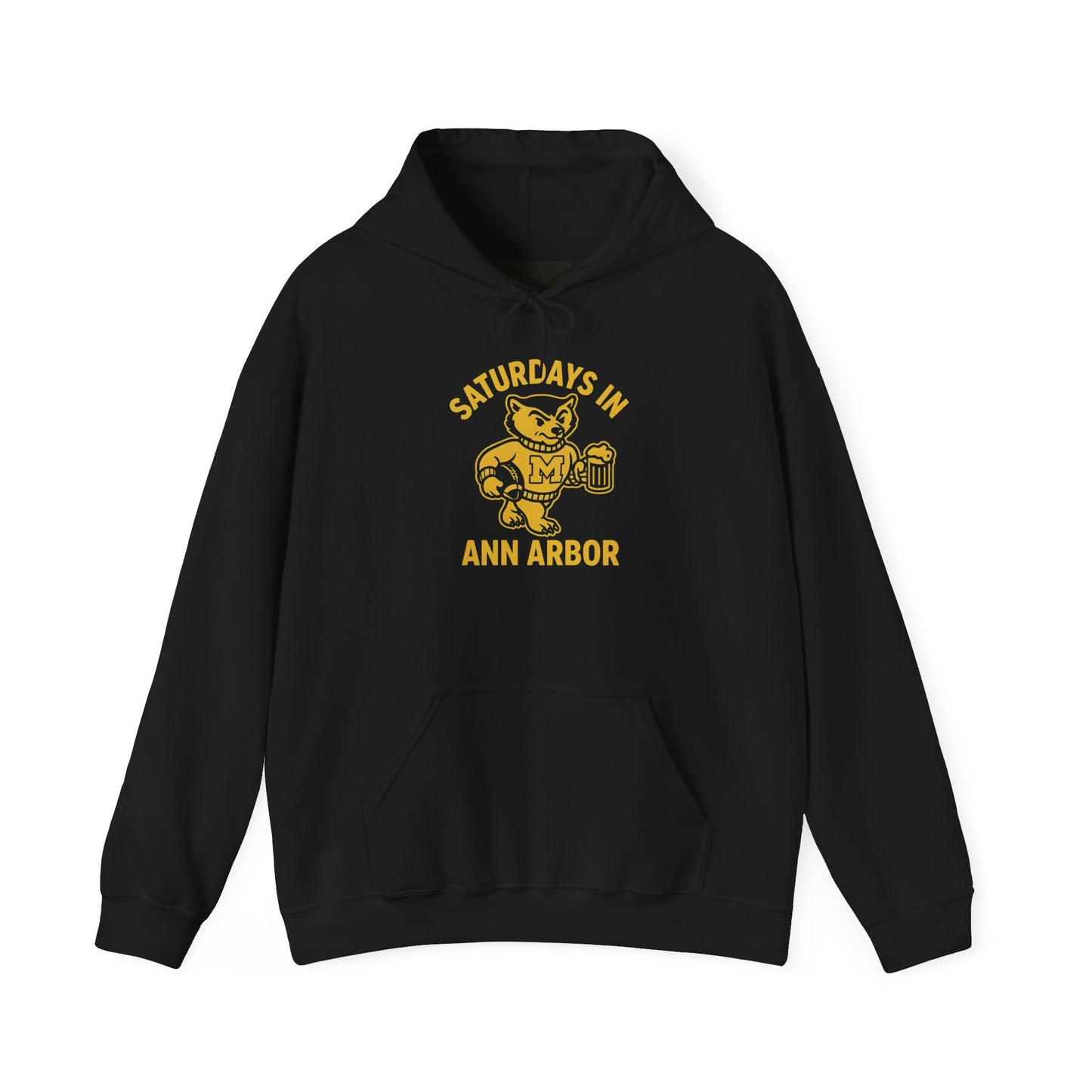 Saturdays in Ann Arbor Hoodie ā Vintage Wolverine Football Pullover